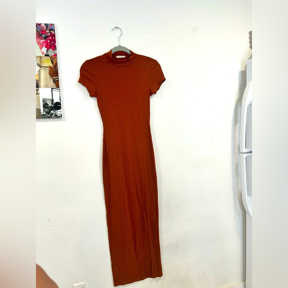 Turtle neck maxi dress